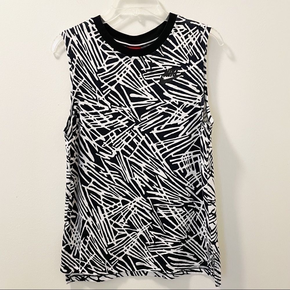 Nike Abstract Printed Muscle Tank Top - Size Small
